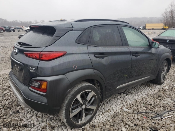 2018 Hyundai Kona Limited with VIN KM8K3CA52JU065191, listed as a Copart auction lot 43028675 with 38,138 mi miles and Salvage Title. Bid and sale history available at carsss.com. Image 3.