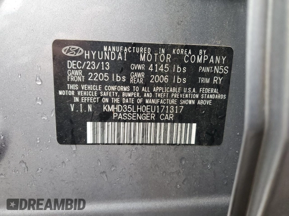 2014 Hyundai Elantra GT with VIN KMHD35LH0EU171317, listed as a Copart auction lot 80022544 with 102,645 mi miles and Clean Title. Bid and sale history available at carsss.com. Image 12.