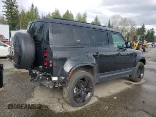 2020 Land Rover Defender HSE with VIN SALE9EEU6L2025605, listed as a Copart auction lot 50646375 with 37,846 mi miles and Salvage title. Bid and sale history available at DreamBid. Image 3.