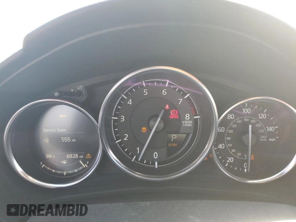 2023 Mazda MX-5 Miata Grand Touring with VIN JM1NDAM76P0561207, listed as a Copart auction lot 72202434 with 6,928 mi miles and Salvage title. Bid and sale history available at DreamBid. Image 9.