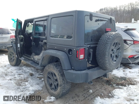 2017 Jeep Wrangler Unlimited Sport with VIN 1C4BJWDG1HL559261, listed as a IAAI auction lot 41367792 with 96,284 mi miles. Bid and sale history available at carsss.com. Image 3.