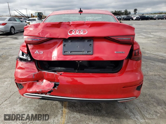2023 Audi A3 Premium with VIN WAUGUDGY4PA044865, listed as a Copart auction lot 41095394 with 19,035 mi miles. Bid and sale history available at carsss.com. Image 6.