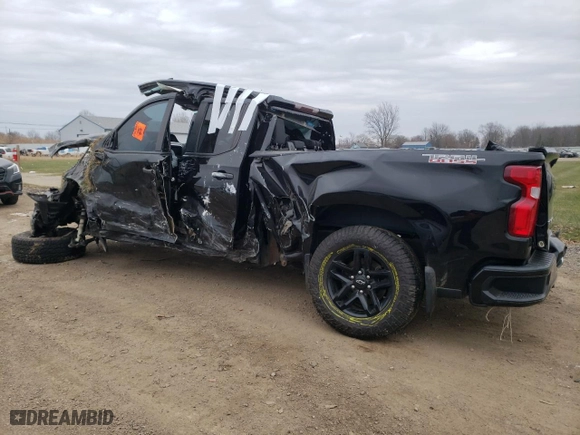 2020 Chevrolet Silverado 1500 Custom Trail Boss with VIN 1GCRYCEF4LZ203701, listed as a Copart auction lot 82997174 with 137,467 mi miles and Salvage Title. Bid and sale history available at carsss.com. Image 2.