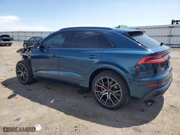 2022 Audi Q8 Premium Plus with VIN WA1EVBF17ND033588, listed as a Copart auction lot 53293194 with 20,244 mi miles and Salvage Title. Bid and sale history available at carsss.com. Image 2.