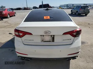 2015 Hyundai Sonata Sport with VIN 5NPE34AB2FH073595, listed as a Copart auction lot 53607015 with 281,337 mi miles and Salvage Title. Bid and sale history available at carsss.com. Image 6.