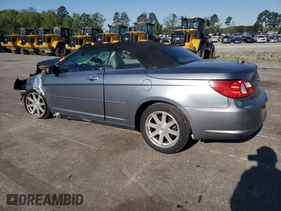 2008 Chrysler Sebring Limited with VIN 1C3LC65M38N676562, listed as a Copart auction lot 52184965 with Not Provided miles and Salvage Title. Bid and sale history available at carsss.com. Image 2.