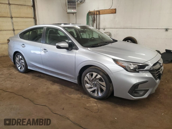 2025 Subaru Legacy Limited with VIN 4S3BWAN64S3021414, listed as a Copart auction lot 61032805 with 6 mi miles and Salvage title. Bid and sale history available at DreamBid. Image 4.