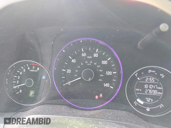 2017 Honda HR-V LX with VIN 3CZRU6H33HM729657, listed as a IAAI auction lot 41844221 with 181,047 mi miles. Bid and sale history available at carsss.com. Image 7.