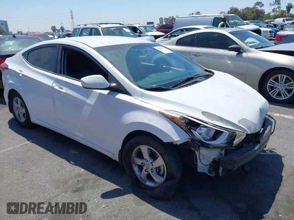 2015 Hyundai Elantra SE z VIN 5NPDH4AE0FH643214, wystawiony jako IAAI lot #42303774 z przebiegiem 72 641 mil mil oraz . Historia ofert i sprzedaży dostępna na DreamBid. Obrazek 1.