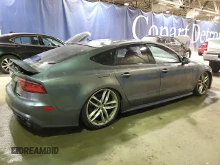 2017 Audi S7 Premium Plus with VIN WAUWFAFCXHN004763, listed as a Copart auction lot 87423724 with 61,087 mi miles and Clean Title. Bid and sale history available at carsss.com. Image 3.