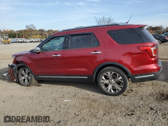 2018 Ford Explorer Platinum with VIN 1FM5K8HT0JGB63491, listed as a Copart auction lot 80154764 with 69,460 mi miles and Salvage Title. Bid and sale history available at carsss.com. Image 2.