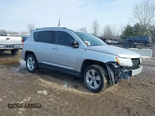 2012 Jeep Compass Sport with VIN 1C4NJCBA3CD601569, listed as a IAAI auction lot 41606565 with 126,630 mi miles. Bid and sale history available at carsss.com. Image 1.