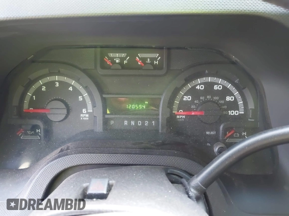 2011 Ford Econoline Cargo Commercial with VIN 1FTNE1EW5BDA33646, listed as a IAAI auction lot 41445228 with 120,594 mi miles and . Bid and sale history available at DreamBid. Image 7.