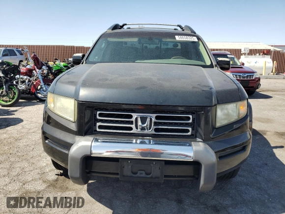 2006 Honda Ridgeline RTL z VIN 2HJYK16586H545773, wystawiony jako Copart lot #58658325 z przebiegiem 166 355 mil mil oraz Czysty tytuł • Clean title. Historia ofert i sprzedaży dostępna na DreamBid. Obrazek 5.