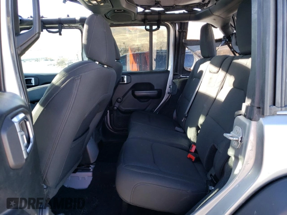 2019 Jeep Wrangler Unlimited Sport with VIN 1C4HJXDG9KW561720, listed as a Copart auction lot 44467445 with 69,290 mi miles and Salvage title. Bid and sale history available at DreamBid. Image 12.