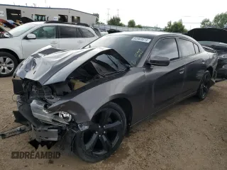 2014 Dodge Charger SXT with VIN 2C3CDXHG4EH334549, listed as a Copart auction lot 63963874 with 169,246 mi miles and Salvage Title. Bid and sale history available at carsss.com. Image 1.