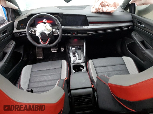 2024 Volkswagen GTI SE с VIN WVW3A7CD5RW198599, выставлен на аукционе Copart как лот 77310874 с пробегом 2 300 миль миль и Списание • Salvage title. История ставок и продаж доступна на DreamBid. Изображение 8.