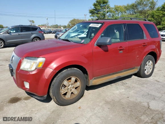 2010 Mercury Mariner with VIN 4M2CN8B73AKJ22259, listed as a Copart auction lot 72024284 with 185,514 mi miles and Salvage Title. Bid and sale history available at carsss.com. Image 1.