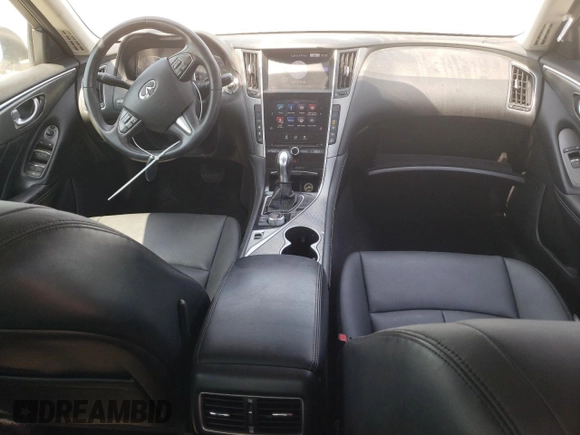 2017 Infiniti Q50 2.0t Sport with VIN JN1CV7AR4HM682389, listed as a Copart auction lot 80712394 with 112,492 mi miles and Salvage Title. Bid and sale history available at carsss.com. Image 8.