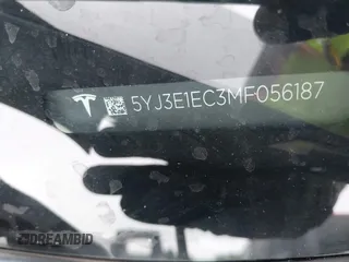 2021 Tesla Model 3 Performance z VIN 5YJ3E1EC3MF056187, wystawiony jako IAAI lot #42372230 z przebiegiem 56 679 mil mil oraz . Historia ofert i sprzedaży dostępna na DreamBid. Obrazek 9.