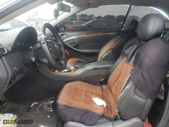 2005 Mercedes-Benz CLK-Class 3.2L with VIN WDBTK65J85F132180, listed as a Copart auction lot 85794614 with 185,785 mi miles and Salvage Title. Bid and sale history available at carsss.com. Image 7.