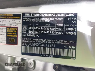 2016 Mercedes-Benz GLE 350 с VIN 4JGDA5JB2GA812671, выставлен на аукционе IAAI как лот 42544096 с пробегом 96 975 миль миль и . История ставок и продаж доступна на DreamBid. Изображение 9.