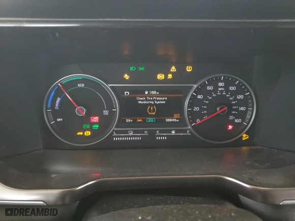 2021 Kia Sorento Hybrid S with VIN KNDRG4LG1M5059649, listed as a Copart auction lot 79877534 with 38,849 mi miles and Salvage Title. Bid and sale history available at carsss.com. Image 9.