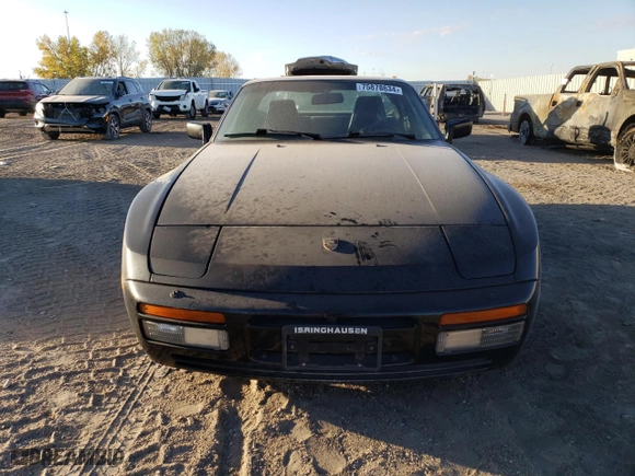 1986 Porsche 944 with VIN WP0AA0950GN153510, listed as a Copart auction lot 75878634 with 76,711 mi miles and Salvage Title. Bid and sale history available at carsss.com. Image 5.