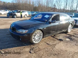 2007 BMW 7 Series 750Li with VIN WBAHN83517DT65412, listed as a IAAI auction lot 41400220 with 99,965 mi miles. Bid and sale history available at carsss.com. Image 2.