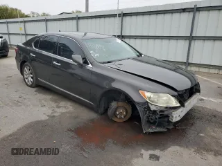 2009 Lexus LS 460 with VIN JTHCL46F695004169, listed as a Copart auction lot 72759814 with 139,316 mi miles and Salvage title. Bid and sale history available at DreamBid. Image 4.