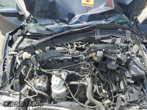 2017 Honda Civic LX with VIN 2HGFC2F56HH501032, listed as a Copart auction lot 57627645 with Not provided miles and Salvage title. Bid and sale history available at DreamBid. Image 11.