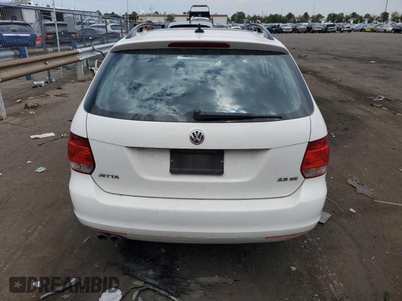 2012 Volkswagen Jetta SportWagen SE with VIN 3VWPP7AJ1CM616606, listed as a Copart auction lot 63988374 with 0 mi miles and Salvage Title. Bid and sale history available at carsss.com. Image 6.