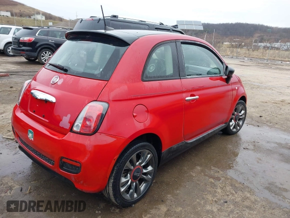 2017 FIAT 500 Pop with VIN 3C3CFFKR4HT661897, listed as a IAAI auction lot 41475111 with 21,606 mi miles. Bid and sale history available at carsss.com. Image 4.