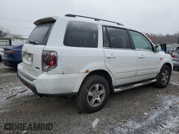 2006 Honda Pilot EX-L with VIN 2HKYF18716H530224, listed as a Copart auction lot 45925625 with 333,299 mi miles and Salvage Title. Bid and sale history available at DreamBid. Image 3.