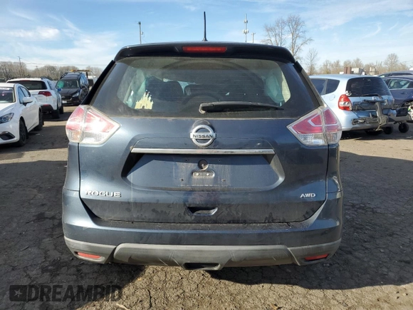 2016 Nissan Rogue SV with VIN KNMAT2MV7GP711922, listed as a Copart auction lot 42091335 with Not Provided miles and Salvage Title. Bid and sale history available at DreamBid. Image 6.