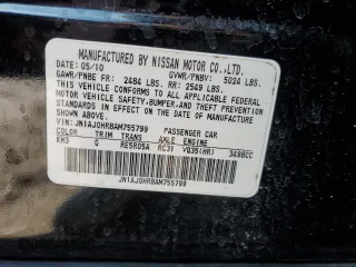 2010 Infiniti EX Journey z VIN JN1AJ0HR8AM755799, wystawiony jako Copart lot #46839915 z przebiegiem 164 262 mil mil oraz Szkoda całkowita • Salvage title. Historia ofert i sprzedaży dostępna na DreamBid. Obrazek 14.