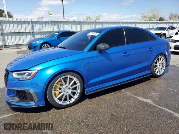2019 Audi RS 3 z VIN WUABWGFF9KA905767, wystawiony jako Copart lot #53146125 z przebiegiem 50 725 mil mil oraz Szkoda całkowita • Salvage title. Historia ofert i sprzedaży dostępna na DreamBid. Obrazek 1.