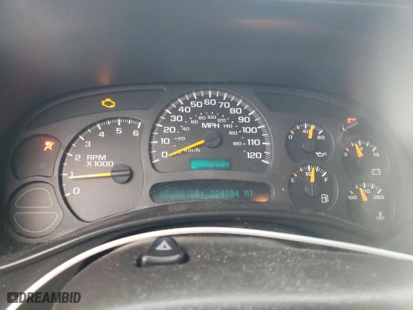 2004 Chevrolet Silverado 1500 Work Truck with VIN 1GCEC19X84Z195625, listed as a Copart auction lot 47950485 with 224,804 mi miles and Salvage Title. Bid and sale history available at carsss.com. Image 9.