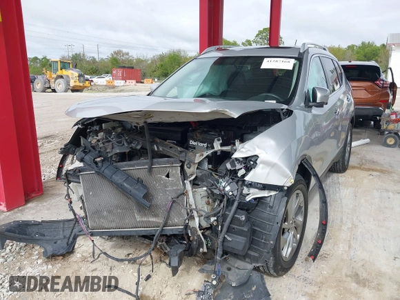 2014 Nissan Rogue SL with VIN 5N1AT2MV5EC873791, listed as a IAAI auction lot 41287168 with 120,694 mi miles. Bid and sale history available at carsss.com. Image 2.