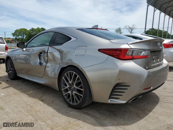 2016 Lexus RC 300 with VIN JTHSM5BC0G5001095, listed as a Copart auction lot 58858124 with NaN miles and Salvage Title. Bid and sale history available at carsss.com. Image 2.