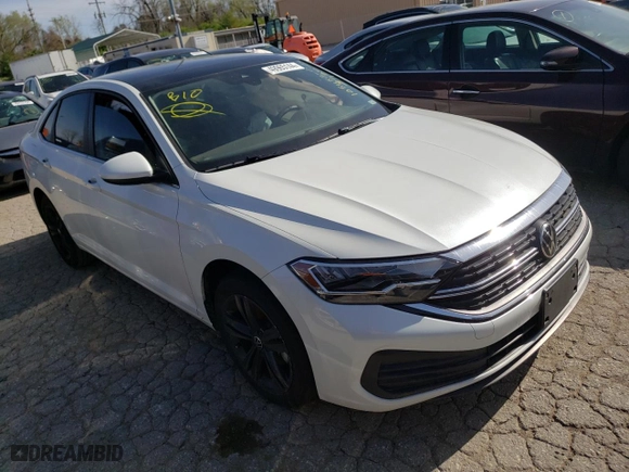 2023 Volkswagen Jetta SE with VIN 3VW7M7BU5PM010362, listed as a Copart auction lot 49965144 with 12,409 mi miles and Salvage Title. Bid and sale history available at carsss.com. Image 4.