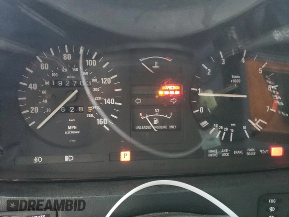 1985 BMW 7 Series 735i с VIN WBAFH8402F0970689, выставлен на аукционе Copart как лот 74534844 с пробегом 192 703 миль миль и Списание • Salvage title. История ставок и продаж доступна на DreamBid. Изображение 9.