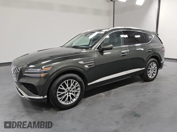 2025 Genesis GV80 Standard with VIN KMUHFESB8SU236496, listed as a Copart auction lot 64112645 with 14,668 mi miles and Clean title. Bid and sale history available at DreamBid. Image 1.