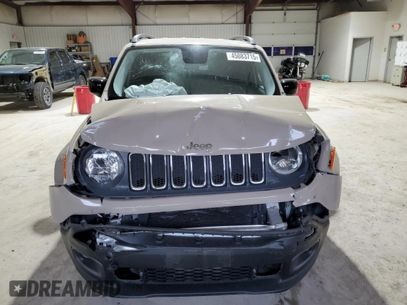 2015 Jeep Renegade Latitude with VIN ZACCJABH1FPC04716, listed as a Copart auction lot 45083715 with 102,045 mi miles and Salvage Title. Bid and sale history available at carsss.com. Image 5.