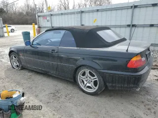 2001 BMW 3 Series 330Ci with VIN WBABS53471JU85177, listed as a Copart auction lot 46220715 with 202,496 mi miles and Salvage Title. Bid and sale history available at carsss.com. Image 2.