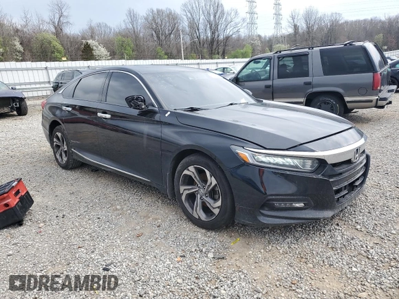 2018 Honda Accord EX with VIN 1HGCV1F42JA206853, listed as a Copart auction lot 48052095 with 145,599 mi miles and Salvage Title. Bid and sale history available at DreamBid. Image 4.