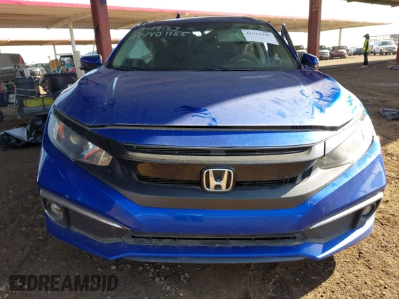 2019 Honda Civic Sedan EX with VIN 19XFC1F33KE015207, listed as a IAAI auction lot 41915985 with 1 mi miles. Bid and sale history available at carsss.com. Image 12.