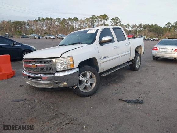 2012 Chevrolet Silverado 1500 LT with VIN 3GCPCSE07CG115883, listed as a IAAI auction lot 41722178 with 217,797 mi miles. Bid and sale history available at carsss.com. Image 2.