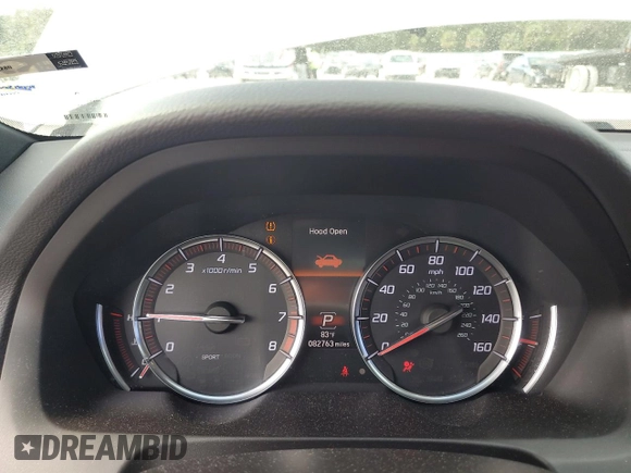 2019 Acura TLX w/A-Spec Pkg with VIN 19UUB1F61KA006305, listed as a Copart auction lot 81077674 with 82,763 mi miles and Salvage Title. Bid and sale history available at carsss.com. Image 9.