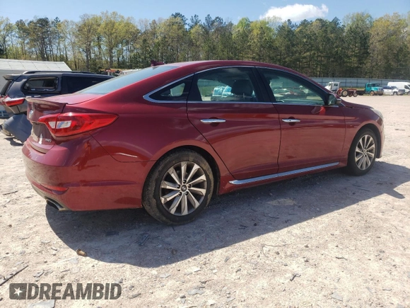2015 Hyundai Sonata 2.4L Sport with VIN 5NPE34AF5FH050735, listed as a Copart auction lot 52588225 with 152,426 mi miles and Clean Title. Bid and sale history available at carsss.com. Image 3.